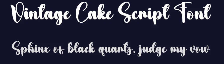 Vintage Cake Script Font by creativeletter — Script Handwritten Font — thumbnail 2