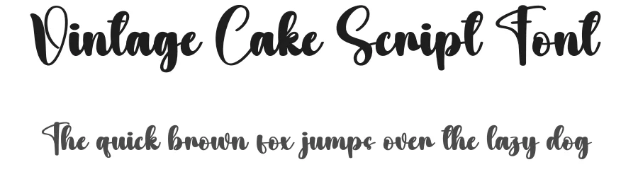Vintage Cake Script Font by creativeletter — Script Handwritten Font