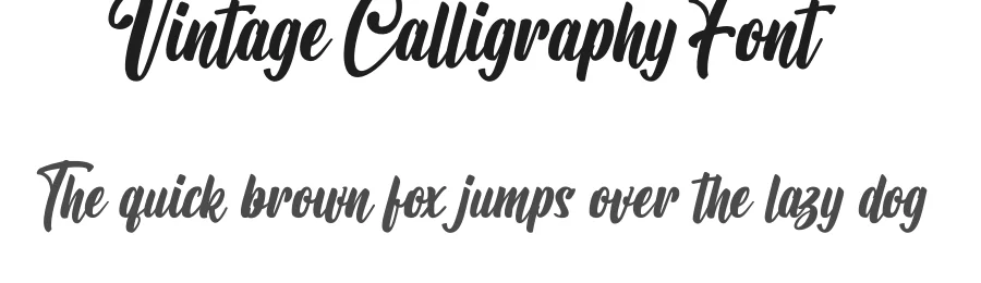 Vintage Calligraphy Font by Sugartype — Script Handwritten Font