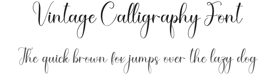 Vintage Calligraphy Font by creativeletter — Script Handwritten Font
