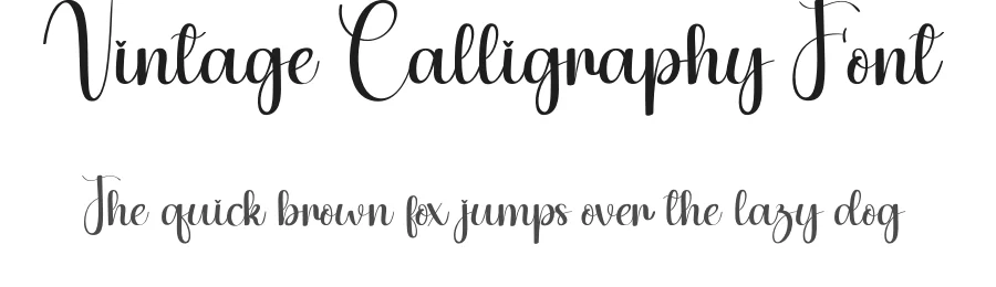 Vintage Calligraphy Font by creativeletter — Script Handwritten Font