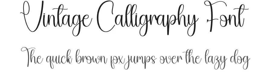 Vintage Calligraphy Font by creativeletter — Script Handwritten Font