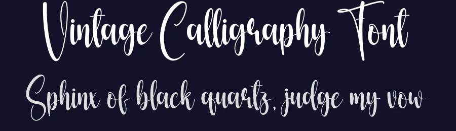 Vintage Calligraphy Font by creativeletter — Script Handwritten Font — thumbnail 2
