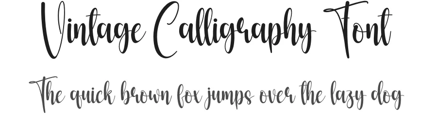 Vintage Calligraphy Font by creativeletter — Script Handwritten Font