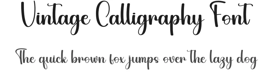 Vintage Calligraphy Font by creativeletter — Script Handwritten Font