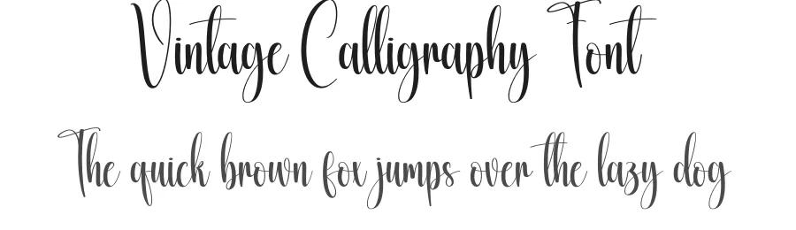 Vintage Calligraphy Font by creativeletter — Script Handwritten Font