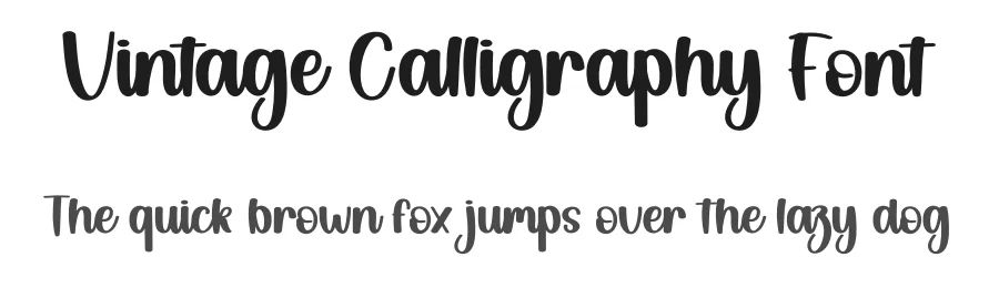 Vintage Calligraphy Font by andikastudio β Script Handwritten Font
