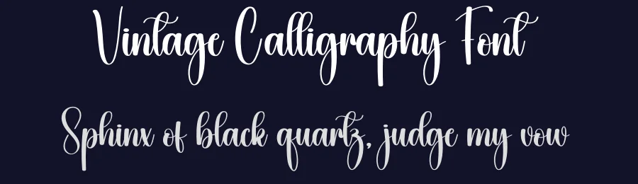 Vintage Calligraphy Font by creativeletter — Script Handwritten Font — thumbnail 2
