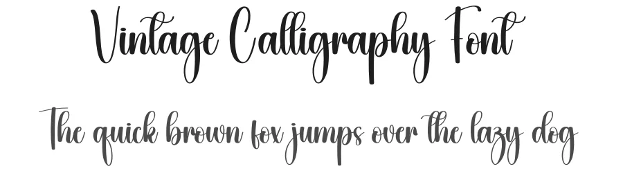 Vintage Calligraphy Font by creativeletter — Script Handwritten Font