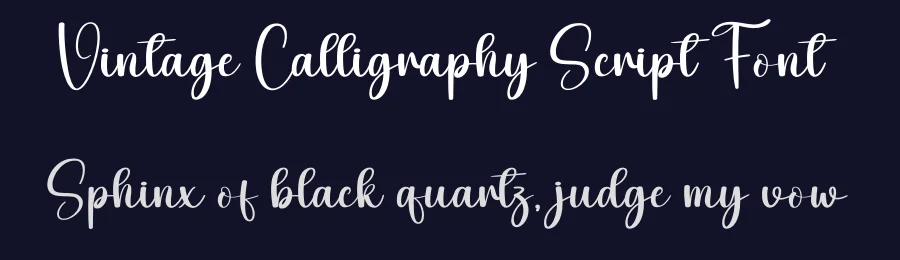 Vintage Calligraphy Script Font by creativeletter — Script Handwritten Font — thumbnail 2