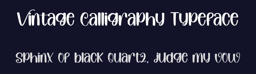 Vintage Calligraphy Typeface by inermediaSTUDIO — Display Font — thumbnail 2