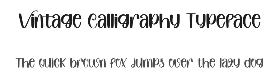 Vintage Calligraphy Typeface by inermediaSTUDIO — Display Font