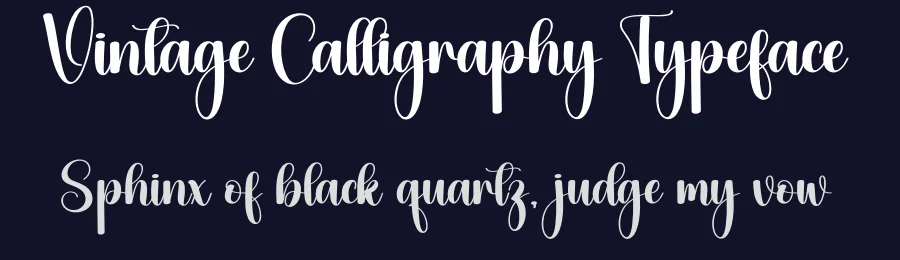 Vintage Calligraphy Typeface by creativeletter — Script Handwritten Font — thumbnail 2