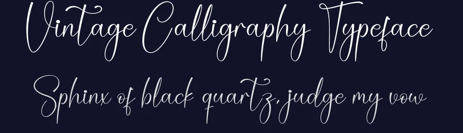 Vintage Calligraphy Typeface by creativeletter — Script Handwritten Font — thumbnail 2