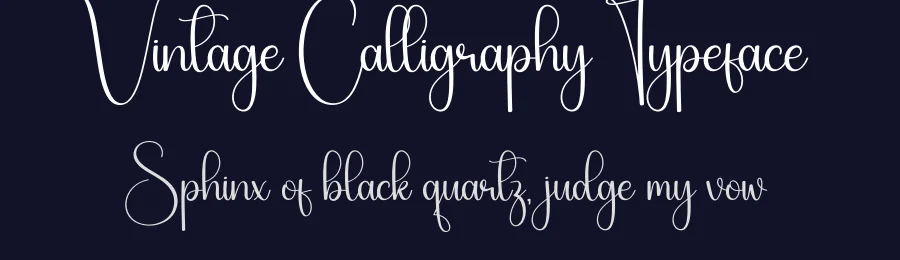 Vintage Calligraphy Typeface by creativeletter — Script Handwritten Font — thumbnail 2