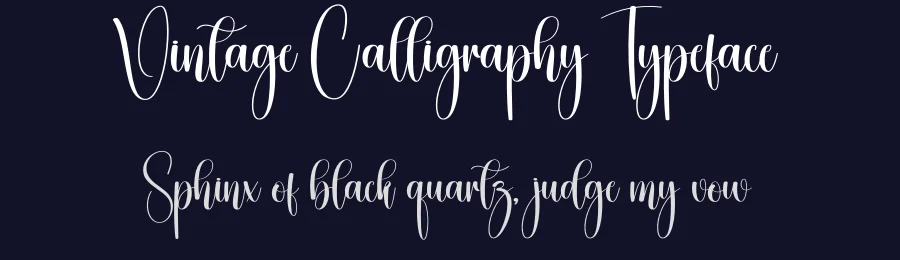 Vintage Calligraphy Typeface by creativeletter — Script Handwritten Font — thumbnail 2