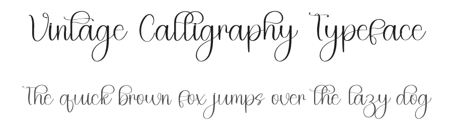 Vintage Calligraphy Typeface by inermediaSTUDIO — Script Handwritten Font