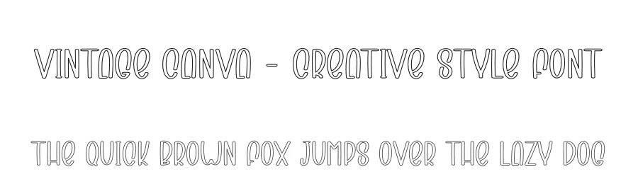Vintage Canva – Creative Style Font by creativeletter — Display Font