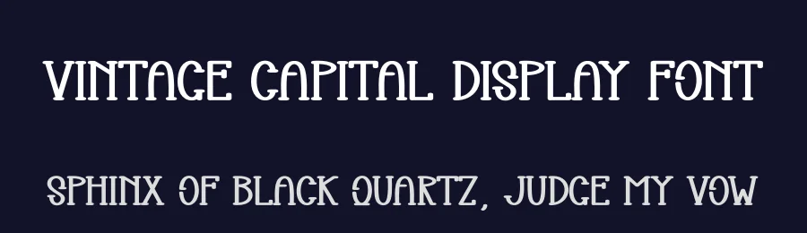 Vintage Capital Display Font by creativeletter — Display Font — thumbnail 2