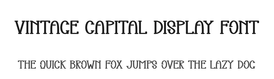 Vintage Capital Display Font by creativeletter — Display Font