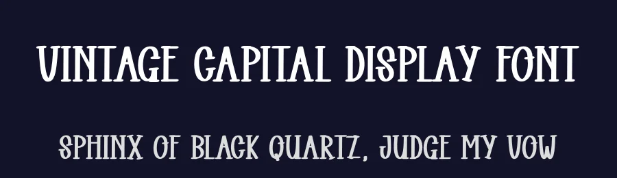 Vintage Capital Display Font by andikastudio — Display Font — thumbnail 2