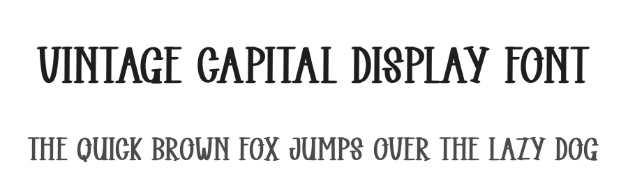 Vintage Capital Display Font by andikastudio — Display Font