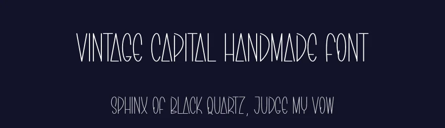 Vintage Capital Handmade Font by creativeletter — Display Font — thumbnail 2