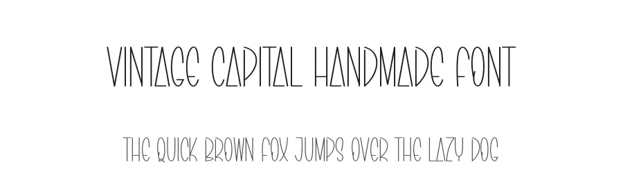 Vintage Capital Handmade Font by creativeletter — Display Font