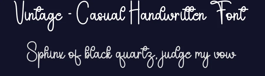 Vintage – Casual Handwritten Font by andikastudio — Script Handwritten Font — thumbnail 2