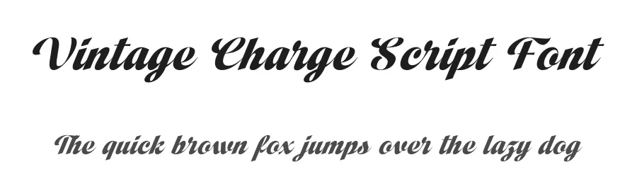 Vintage Charge Script Font by timelesstype.co — Display Font