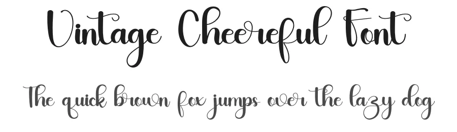 Vintage Cheereful Font by inermediaSTUDIO — Script Handwritten Font