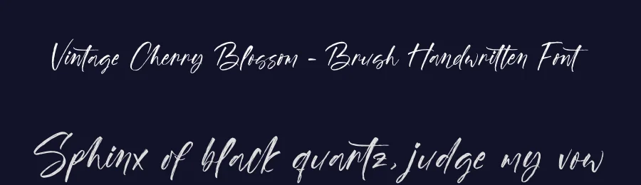 Vintage Cherry Blossom – Brush Handwritten Font by stylishtype.co — Script Handwritten Font — thumbnail 2