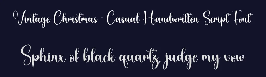Vintage Christmas – Casual Handwritten Script Font by creativeletter — Script Handwritten Font — thumbnail 2