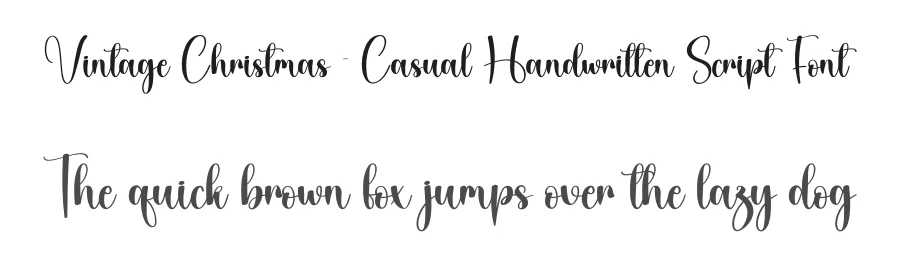 Vintage Christmas – Casual Handwritten Script Font by creativeletter — Script Handwritten Font