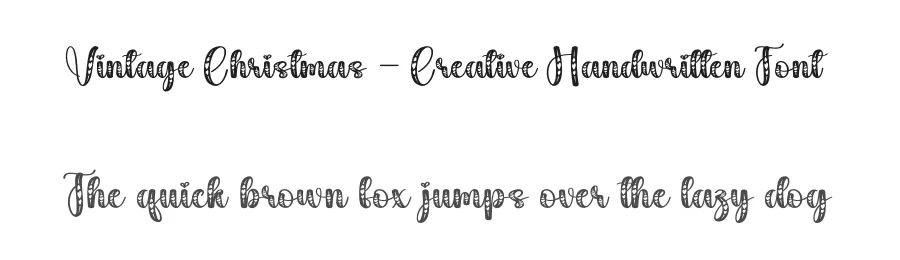 Vintage Christmas – Creative Handwritten Font by creativeletter — Script Handwritten Font