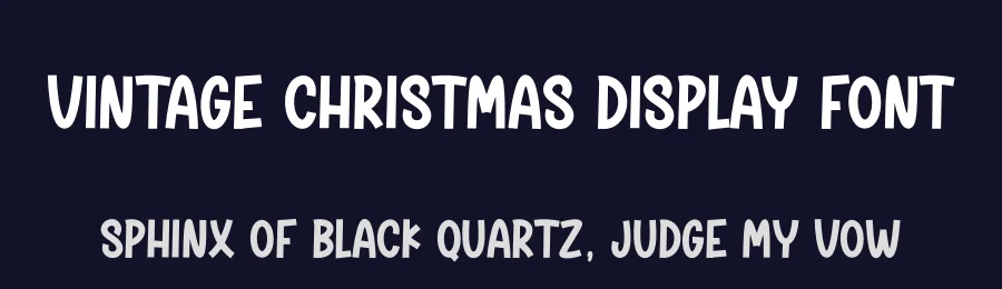 Vintage Christmas Display Font by andikastudio — Display Font — thumbnail 2