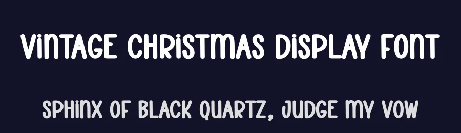 Vintage Christmas Display Font by creativeletter — Display Font — thumbnail 2