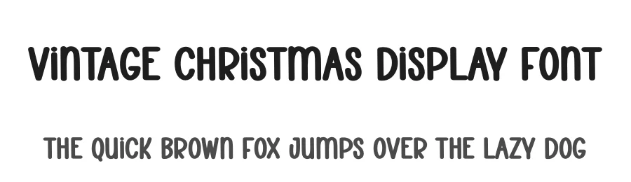 Vintage Christmas Display Font by creativeletter — Display Font