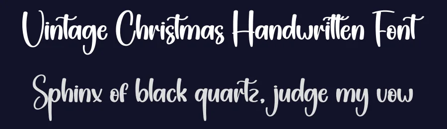 Vintage Christmas Handwritten Font by creativeletter — Script Handwritten Font — thumbnail 2
