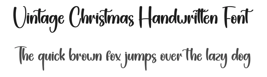 Vintage Christmas Handwritten Font by creativeletter — Script Handwritten Font