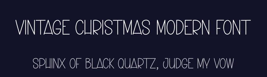 Vintage Christmas Modern Font by creativeletter — Display Font — thumbnail 2