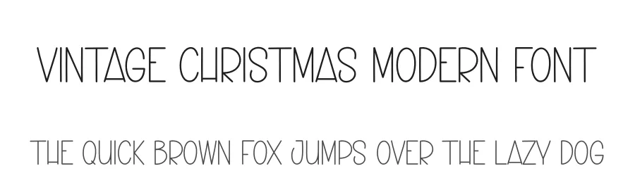 Vintage Christmas Modern Font by creativeletter — Display Font