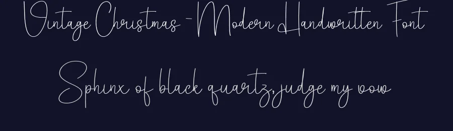 Vintage Christmas – Modern Handwritten Font by creativeletter — Script Handwritten Font — thumbnail 2