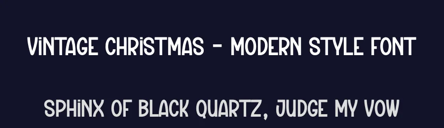 Vintage Christmas – Modern Style Font by creativeletter — Display Font — thumbnail 2