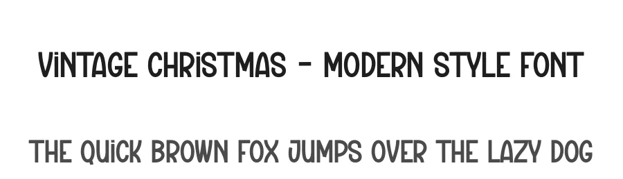 Vintage Christmas – Modern Style Font by creativeletter — Display Font