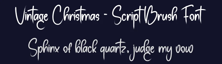 Vintage Christmas – Script Brush Font by creativeletter — Script Handwritten Font — thumbnail 2