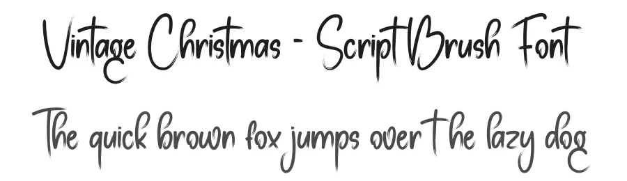 Vintage Christmas – Script Brush Font by creativeletter — Script Handwritten Font
