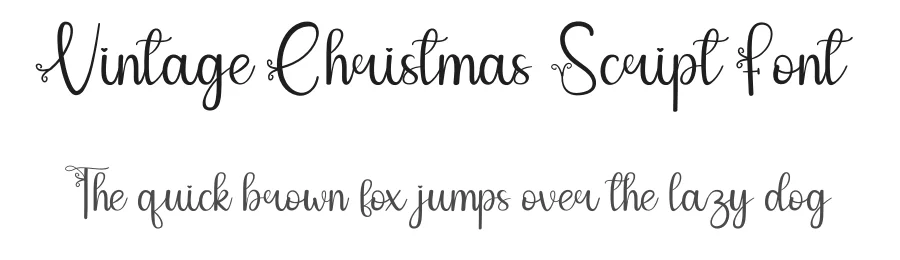 Vintage Christmas Script Font by andikastudio — Script Handwritten Font