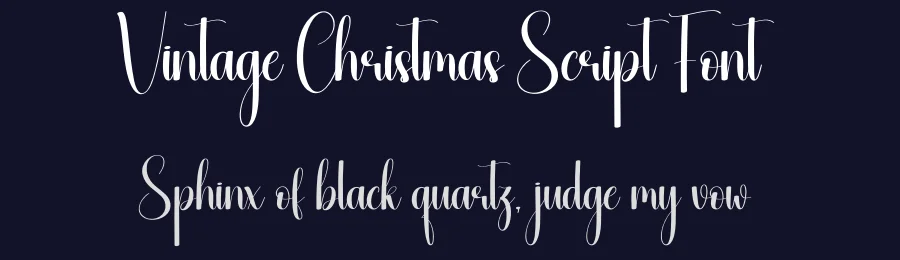 Vintage Christmas Script Font by creativeletter — Script Handwritten Font — thumbnail 2