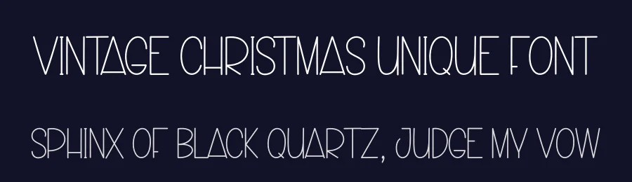 Vintage Christmas Unique Font by creativeletter — Display Font — thumbnail 2